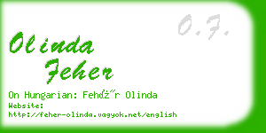 olinda feher business card